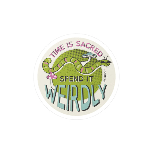 time is sacred - sticker