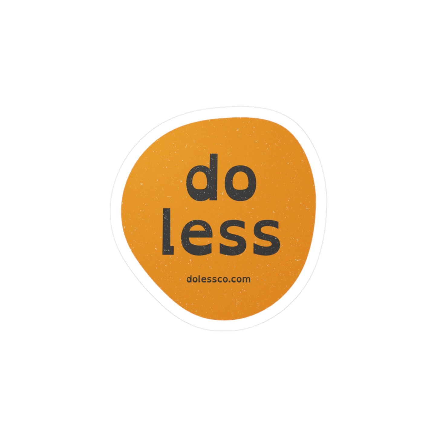 do less sticker - orange