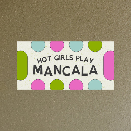 hot girls play mancala - bumper sticker