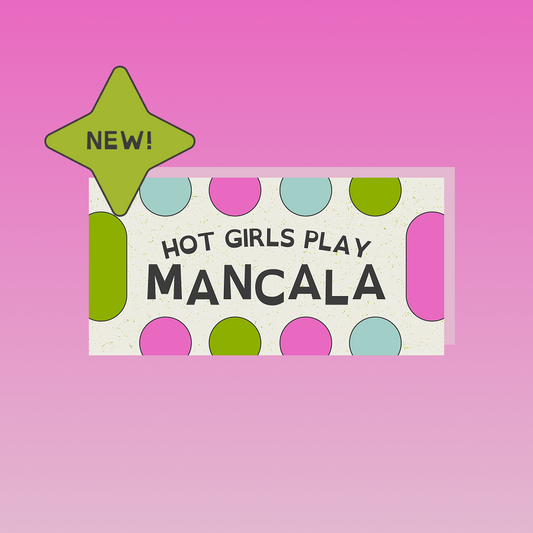hot girls play mancala - bumper sticker