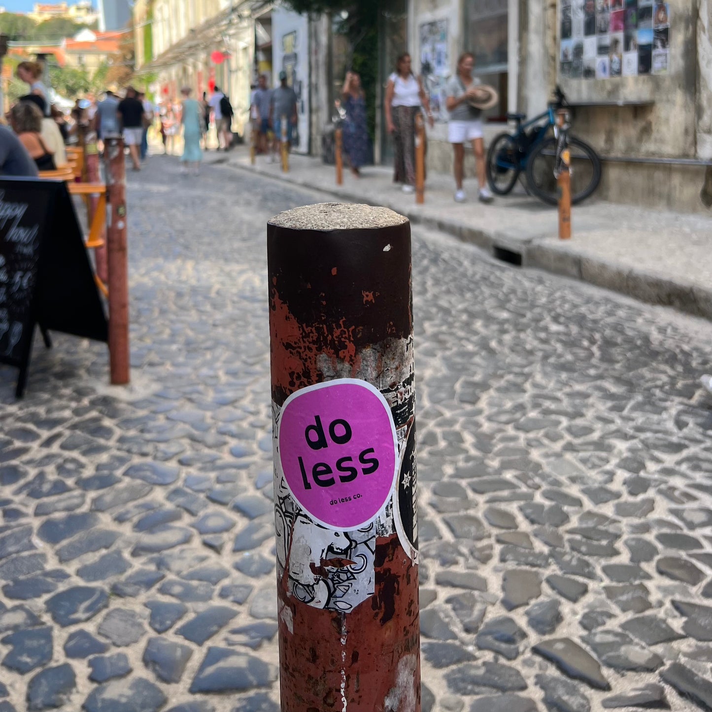 do less sticker - pink