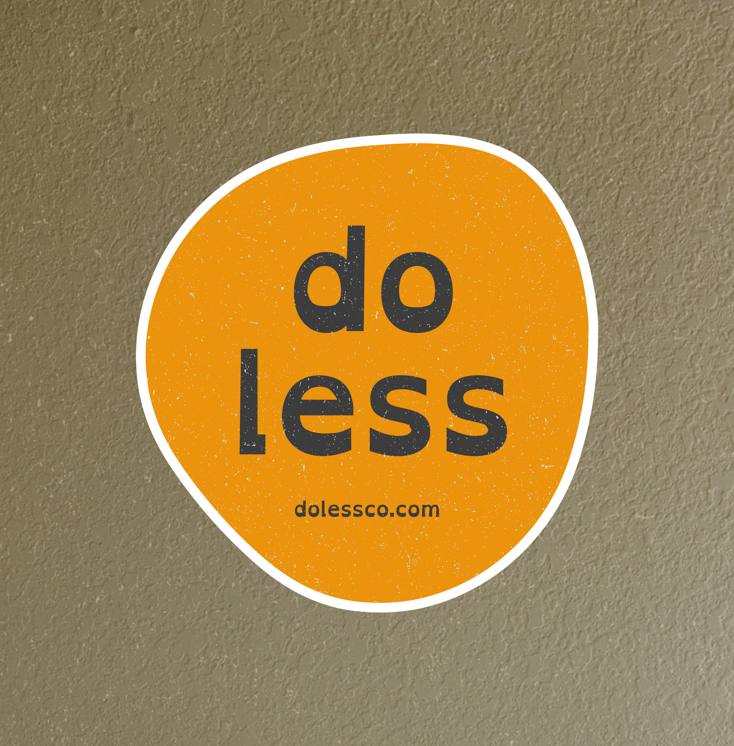 do less sticker - orange